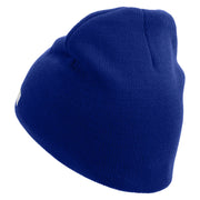 Licensed 18th Airborne Corps Embroidered 8 Inch Knitted Short Beanie - Royal OSFM