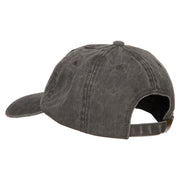 Illinois with Map Outline Embroidered Washed Cotton Twill Cap