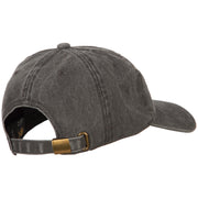 Illinois with Map Outline Embroidered Washed Cotton Twill Cap