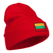 Lithuania Flag Embroidered Long Beanie