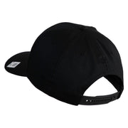 Devil Dog Embroidered Solid Cotton Twill Pro Style Cap - Black OSFM