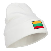 Lithuania Flag Embroidered Long Beanie