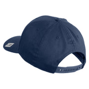 Devil Dog Embroidered Solid Cotton Twill Pro Style Cap - Navy OSFM