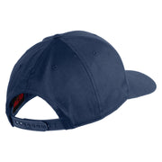 Devil Dog Embroidered Solid Cotton Twill Pro Style Cap - Navy OSFM