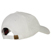 Illinois with Map Outline Embroidered Washed Cotton Twill Cap