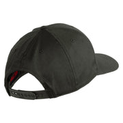 Devil Dog Embroidered Solid Cotton Twill Pro Style Cap - Charcoal OSFM