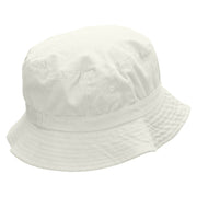 Camping Tent Scene Embroidered Bucket Hat