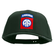 Licensed 82nd Airborne Military Embroidered Solid Cotton Twill Pro Style Cap - Dk-Green OSFM