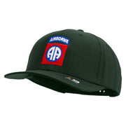 Licensed 82nd Airborne Military Embroidered Solid Cotton Twill Pro Style Cap - Dk-Green OSFM