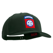 Licensed 82nd Airborne Military Embroidered Solid Cotton Twill Pro Style Cap - Dk-Green OSFM