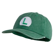 Luigi Patched Unstructured Pigment Dyed Cotton Cap - Kelly-Green OSFM