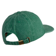 Luigi Patched Unstructured Pigment Dyed Cotton Cap - Kelly-Green OSFM
