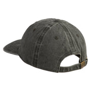 Luigi Patched Unstructured Pigment Dyed Cotton Cap - Dk-Green OSFM