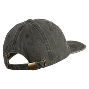 Luigi Patched Unstructured Pigment Dyed Cotton Cap - Dk-Green OSFM