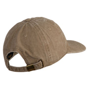 Luigi Patched Unstructured Pigment Dyed Cotton Cap - Khaki OSFM