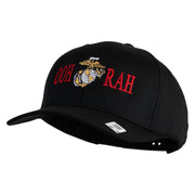 Ooh Rah Embroidered Solid Cotton Twill Pro Style Cap - Black OSFM