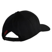 Ooh Rah Embroidered Solid Cotton Twill Pro Style Cap - Black OSFM