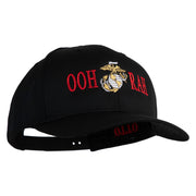Ooh Rah Embroidered Solid Cotton Twill Pro Style Cap - Black OSFM
