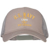 USN Veteran Embroidered Solid Cotton Mesh Pro Cap