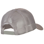 USN Veteran Embroidered Solid Cotton Mesh Pro Cap