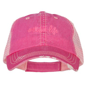 Mom Life Embroidered Low Profile Cotton Mesh Cap