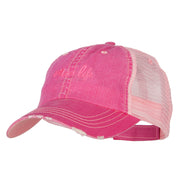 Mom Life Embroidered Low Profile Cotton Mesh Cap