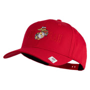 Ooh Rah Embroidered Solid Cotton Twill Pro Style Cap - Red OSFM