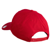 Ooh Rah Embroidered Solid Cotton Twill Pro Style Cap - Red OSFM