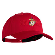 Ooh Rah Embroidered Solid Cotton Twill Pro Style Cap - Red OSFM