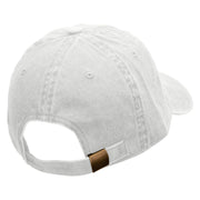 RV Camper Embroidered Washed Cotton Brass Buckle Cap