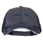 Mom Life Embroidered Low Profile Cotton Mesh Cap