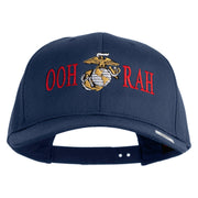 Ooh Rah Embroidered Solid Cotton Twill Pro Style Cap - Navy OSFM