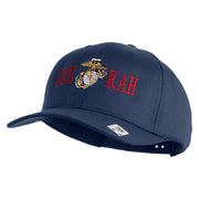 Ooh Rah Embroidered Solid Cotton Twill Pro Style Cap - Navy OSFM