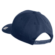 Ooh Rah Embroidered Solid Cotton Twill Pro Style Cap - Navy OSFM
