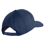 Ooh Rah Embroidered Solid Cotton Twill Pro Style Cap - Navy OSFM