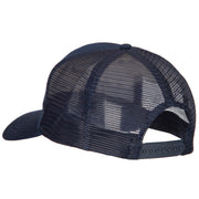 USN Veteran Embroidered Solid Cotton Mesh Pro Cap