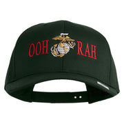 Ooh Rah Embroidered Solid Cotton Twill Pro Style Cap - Dk-Green OSFM