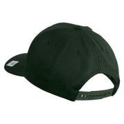 Ooh Rah Embroidered Solid Cotton Twill Pro Style Cap - Dk-Green OSFM