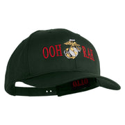 Ooh Rah Embroidered Solid Cotton Twill Pro Style Cap - Dk-Green OSFM