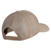 USN Veteran Embroidered Solid Cotton Twill Mesh Prostyle Cap - Khaki OSFM