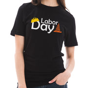 Labor Day Graphic Design unisex Ring Combed Cotton Short Sleeve Deluxe Jersey T-Shirt