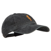 Seahorse Embroidered Washed Cotton Cap