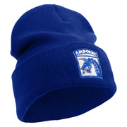 Licensed 18th Airborne Corps Embroidered 12 Inch Long Knitted Beanie - Royal OSFM