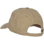 Alaska with Map Outline Embroidered Washed Cotton Cap