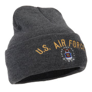 US Air Force Logo Military Embroidered Long Beanie