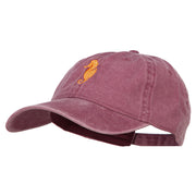 Seahorse Embroidered Washed Cotton Cap