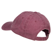 Seahorse Embroidered Washed Cotton Cap