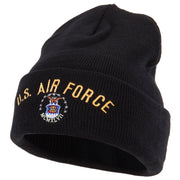 US Air Force Logo Military Embroidered Long Beanie