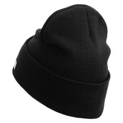 Licensed 18th Airborne Corps Embroidered 12 Inch Long Knitted Beanie - Black OSFM