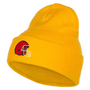 Football Helmet Embroidered Long Beanie